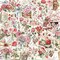 50 Pcs Vintage Rose Stickers - Waterproof Transparent PET Floral Decals - Clear Shabby Chic Rose Stickers for Scrapbooking, Journals, and Valentine's Day Gifts